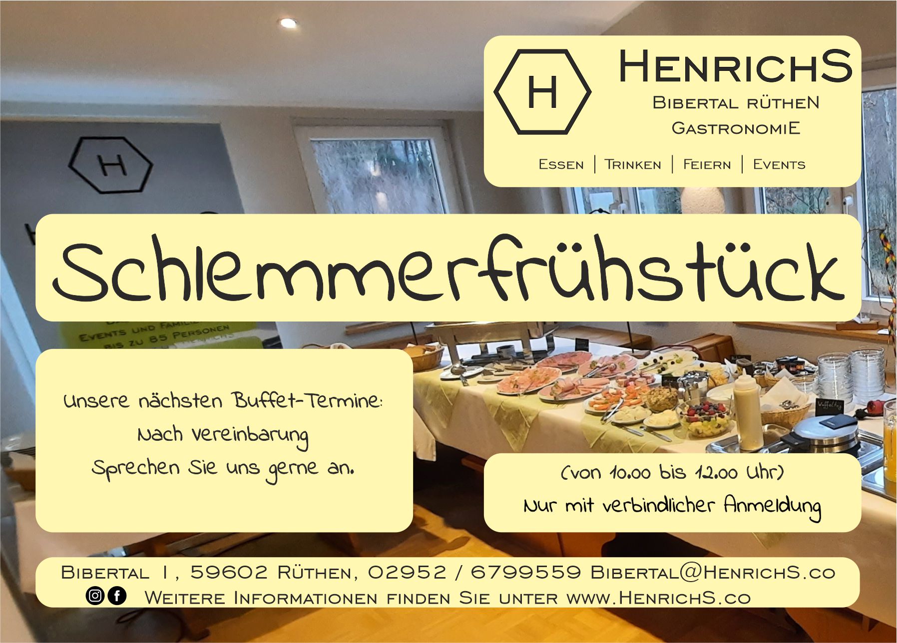Flyer Schlemmerfr&uuml;hst&uuml;ck