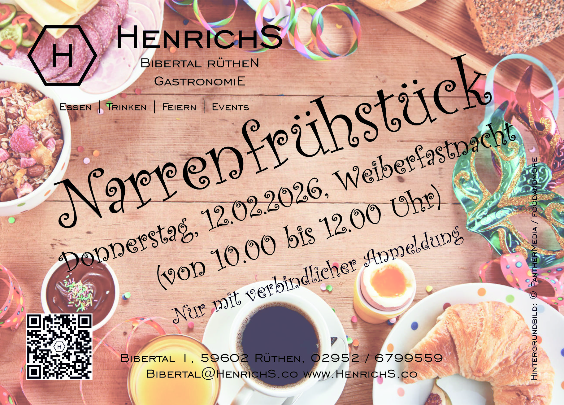 Flyer Narrenfr&uuml;hst&uuml;ck